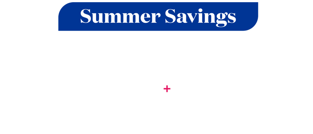 Summer savings - Up to $1,500 instant savings plus free 3rd & 4th guests on select voyages.